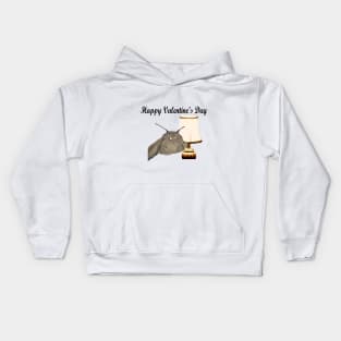 Valentine’s Day Moth and Lamp Kids Hoodie